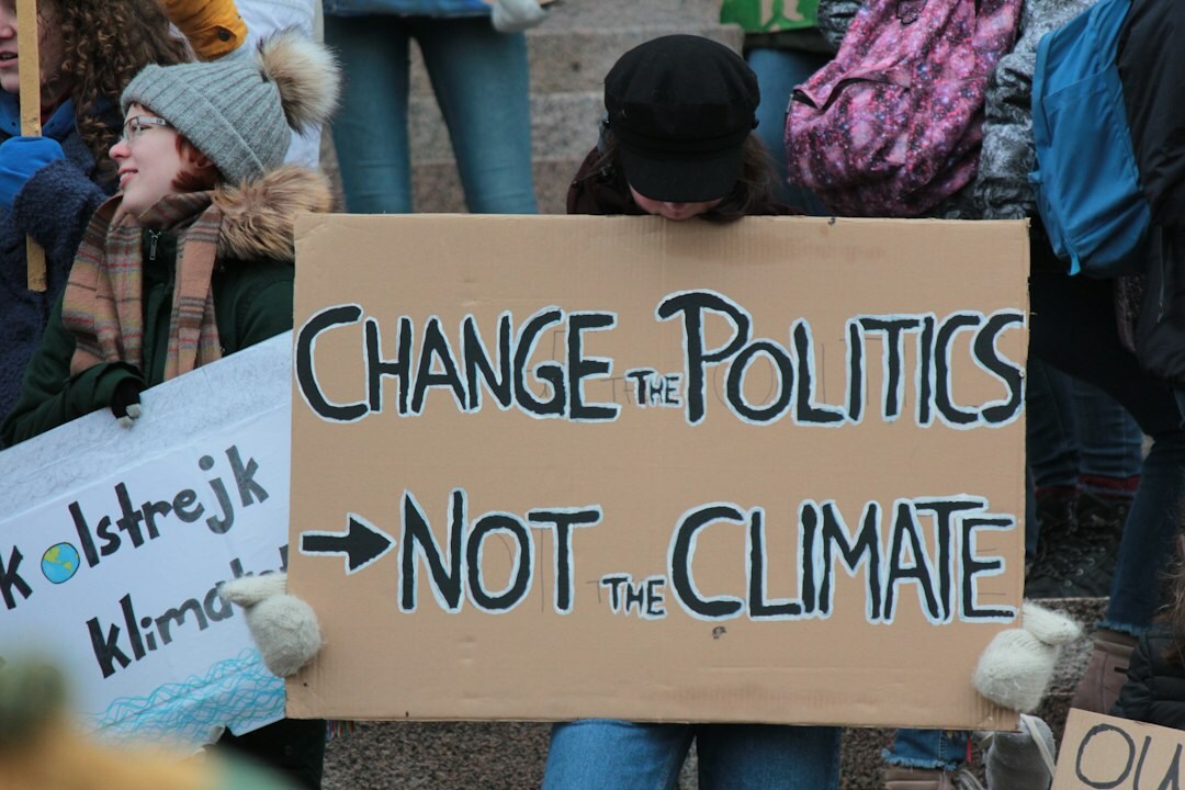group protesting for climate